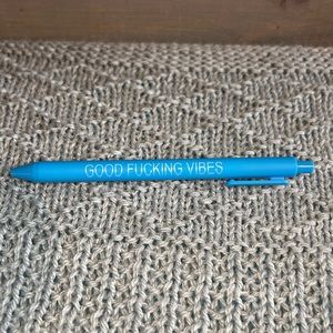 3/$10 Funny Statement Ballpoint Pen “Good F’ing Vibes”